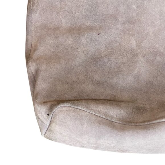 Beryll Gray Suede Tote Bag #159R - Picture 5 of 7